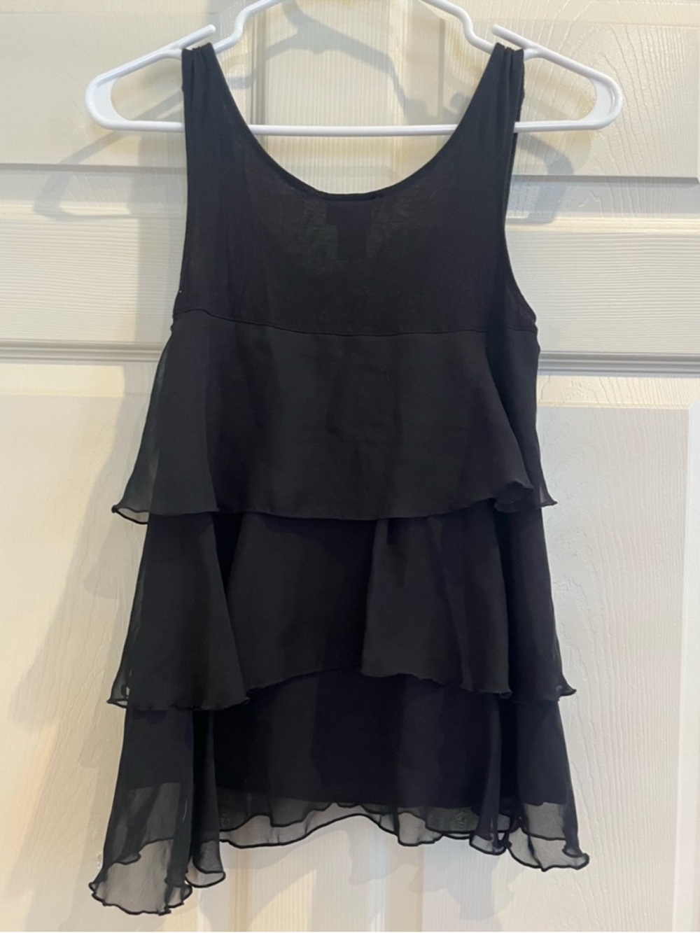 H&M Black Layered Ruffle Tank Top - Picture 4 of 7